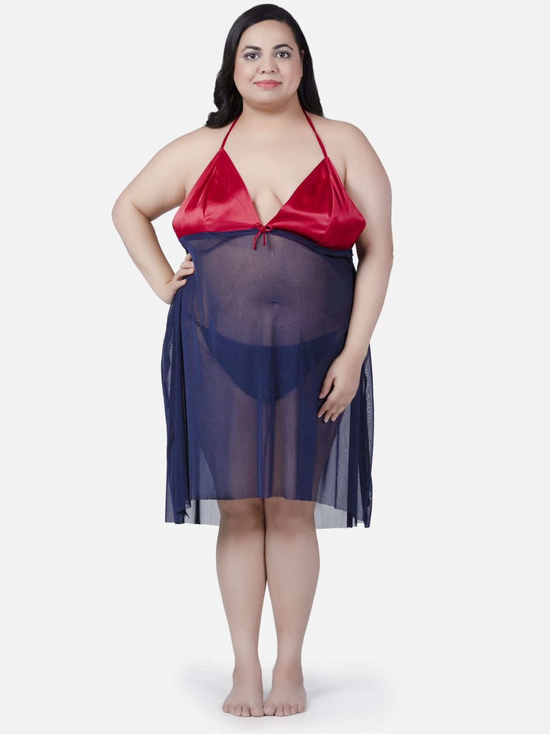 Plus size sheer babydoll best sale