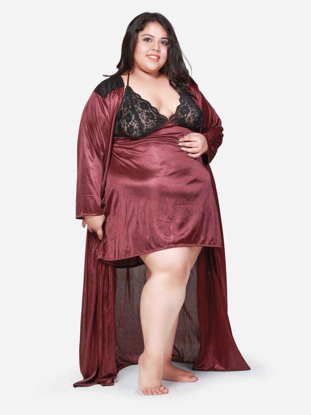 Bridal nightwear honeymoon plus size sale