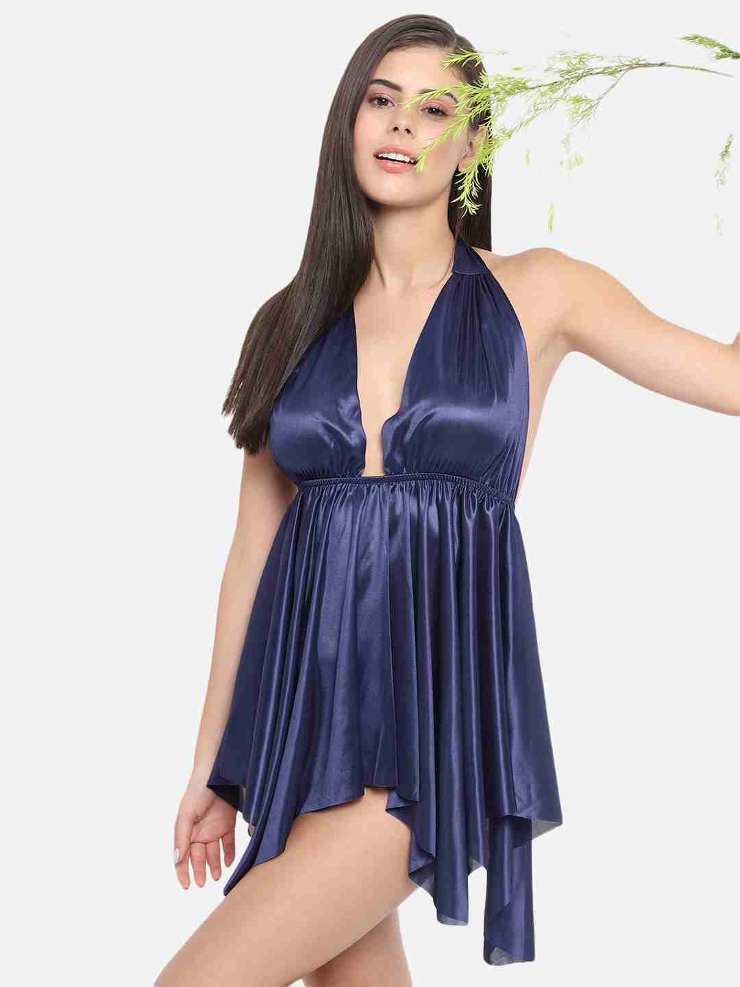 Buy ARNONI Hot Night Dresses for Women | Sexy Babydoll Dress for Honeymoon  J4 (Navy Blue) Online at Best Prices in India - JioMart.